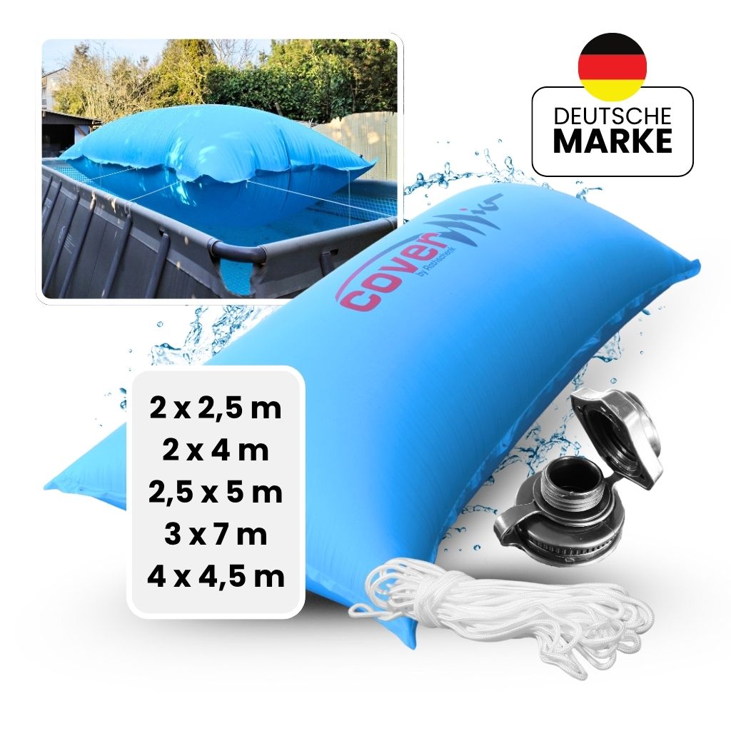 Poolkissen eckig mit Ventil und Größen