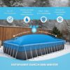 Winterabdeckung mit Poolkissen