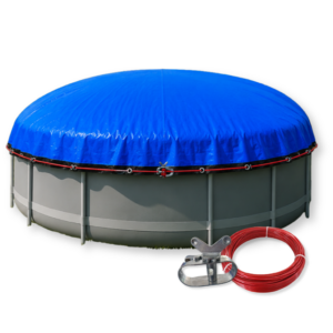 Poolabdeckung winter rund